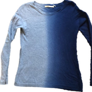 OST Blue Ombré Long Sleeve Ombré Sweater Womans Sz Small